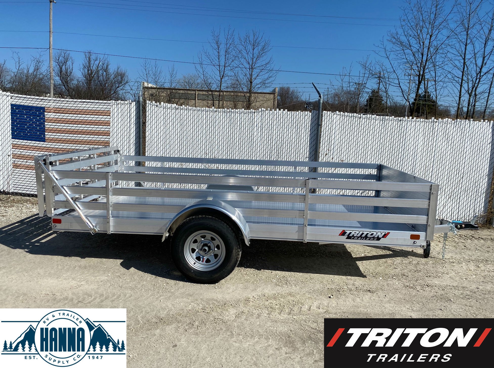 Triton FIT1272 72in Wide X 12ft Long All Aluminum Utility Trailer